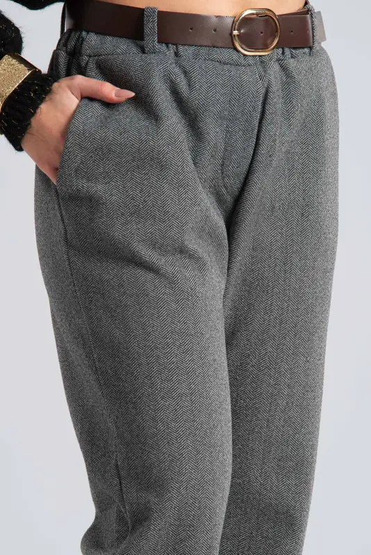 Παντελόνι Ρίγες Λάστιχο Ζώνη