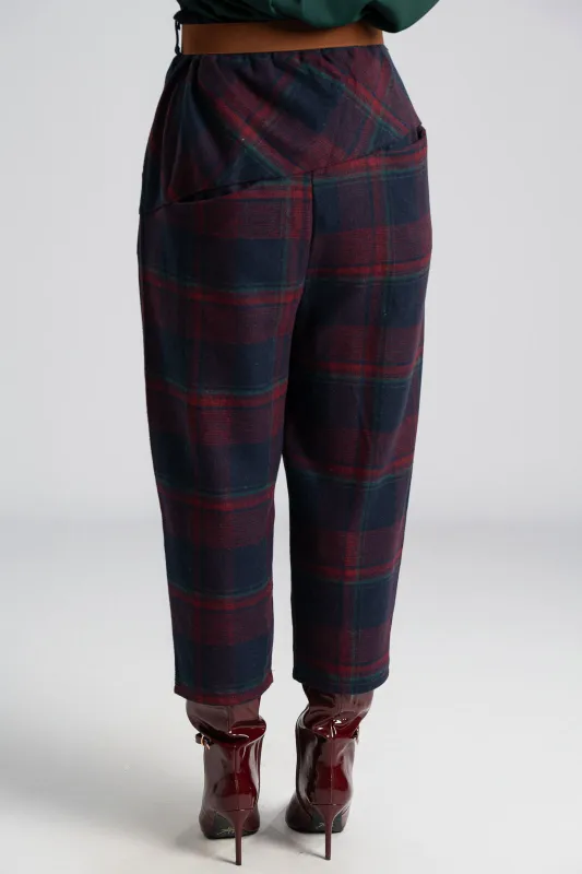 Παντελόνι Slouchy Καρώ