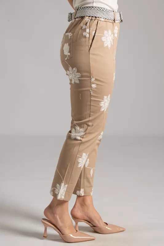 Παντελόνι Slouchy Κέντημα