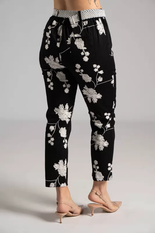 Παντελόνι Slouchy Κέντημα