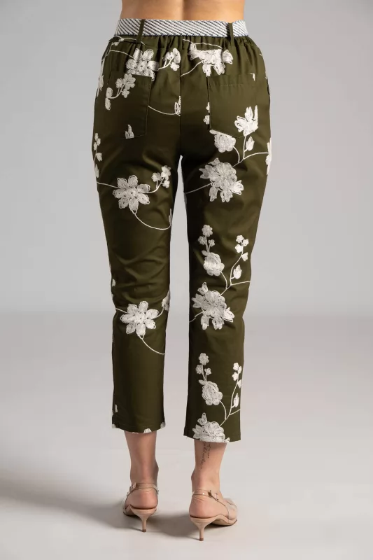 Παντελόνι Slouchy Κέντημα