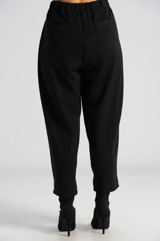 Παντελόνι Slouchy Κουμπί Πιέτες