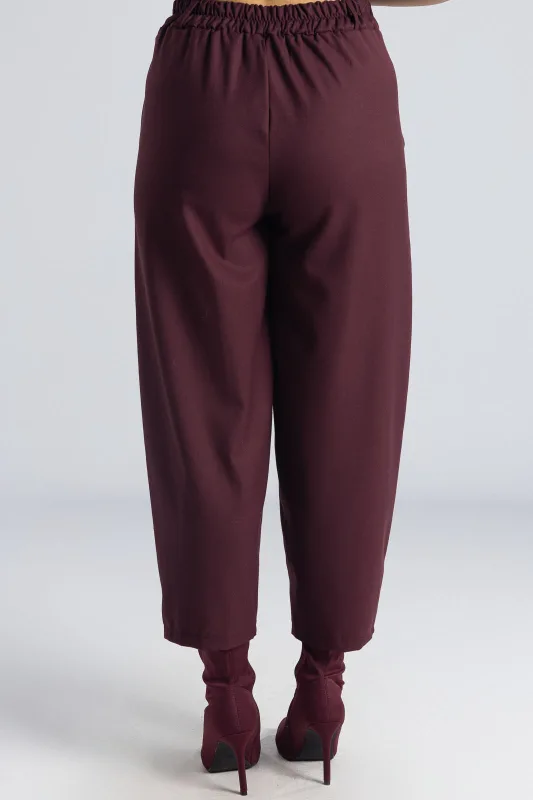 Παντελόνι Slouchy Λάστιχο Μονόχρωμο