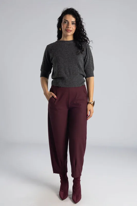 Παντελόνι Slouchy Λάστιχο Μονόχρωμο