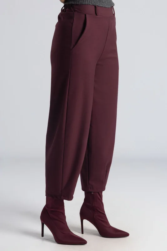 Παντελόνι Slouchy Λάστιχο Μονόχρωμο