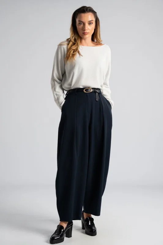 Slouchy Trousers Solid Color