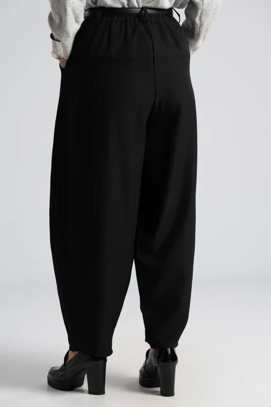 Slouchy Trousers Solid Color