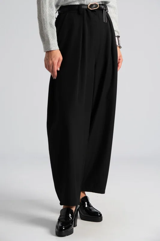 Slouchy Trousers Solid Color