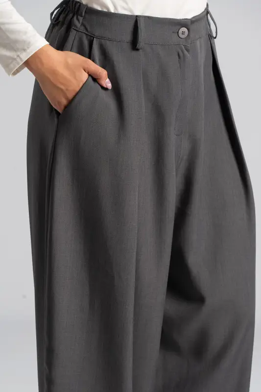 Slouchy Trousers Solid Color