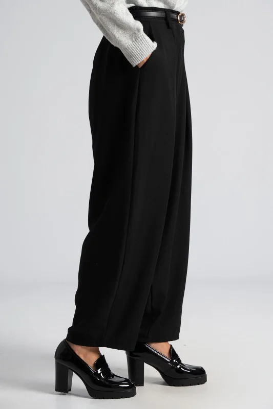 Slouchy Trousers Solid Color