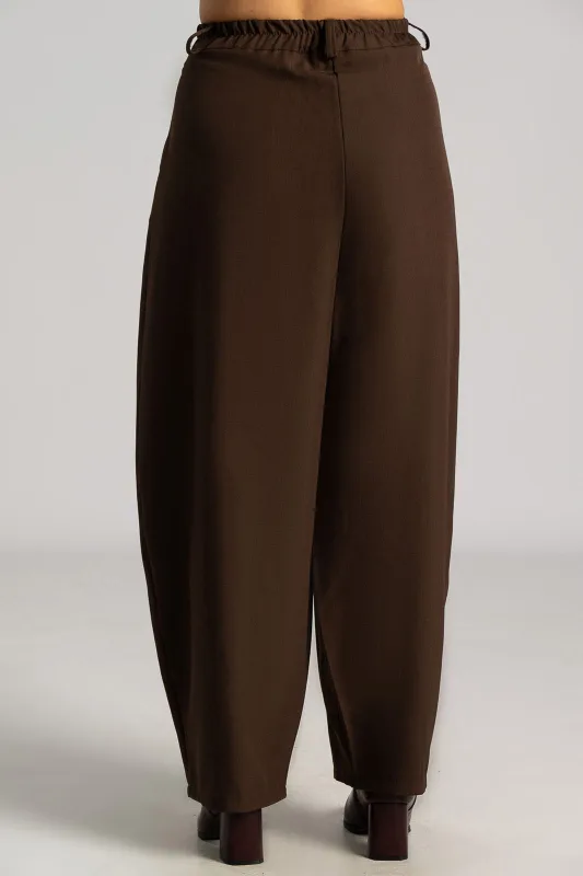 Slouchy Trousers Solid Color