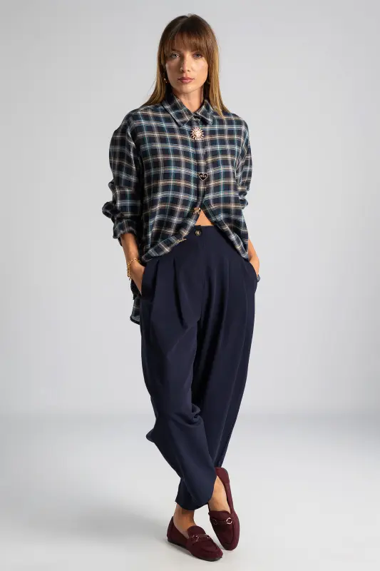 Παντελόνι Slouchy Πιέτες
