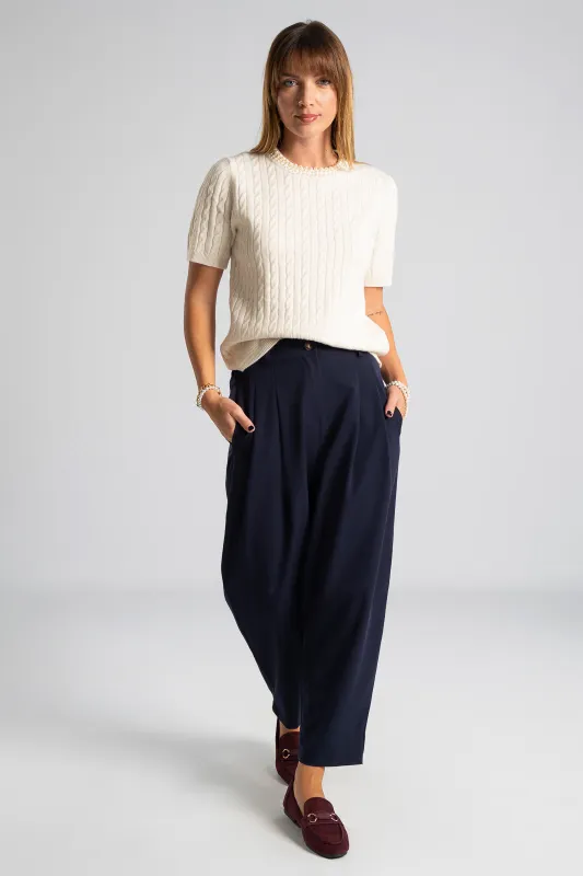 Παντελόνι Slouchy Πιέτες