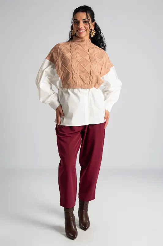 Παντελόνι Slouchy Πιέτες