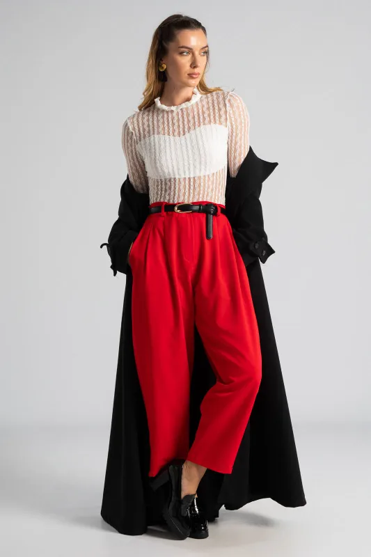 Παντελόνι Slouchy Πιέτες