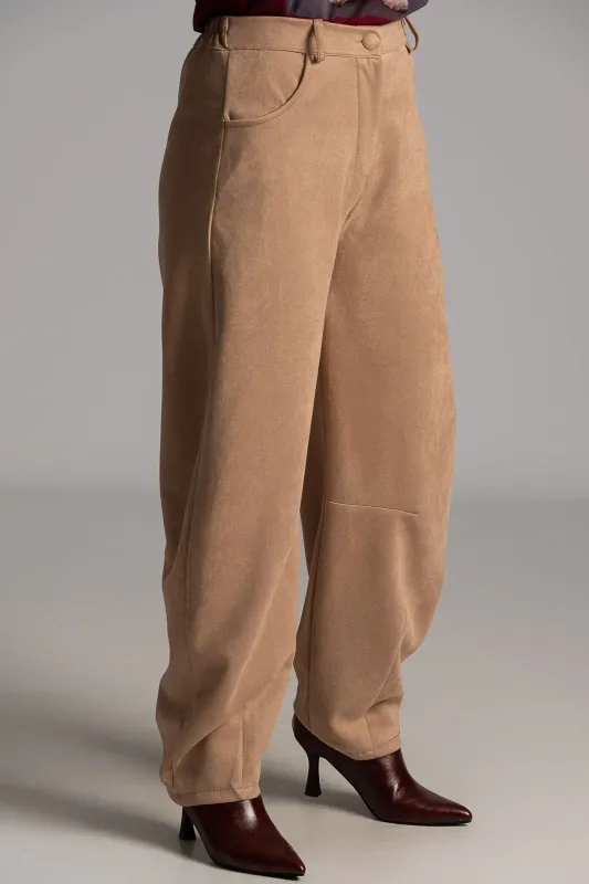 Παντελόνι Slouchy Suede