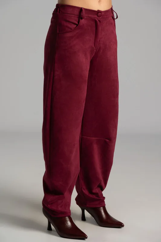Παντελόνι Slouchy Suede