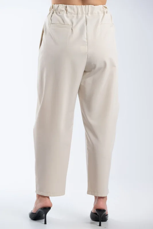Slouchy Trousers Fabric Pleats