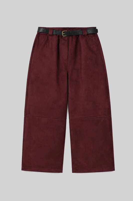 Pants Suede with a Belt