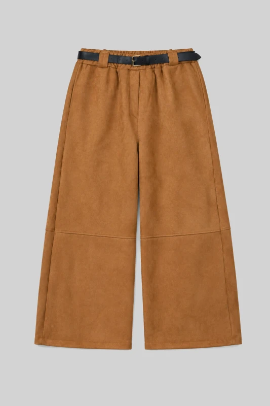 Pants Suede with a Belt