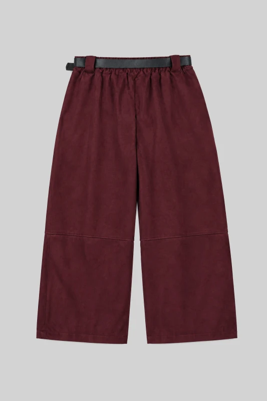 Pants Suede with a Belt