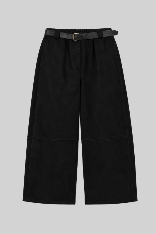 Pants Suede with a Belt