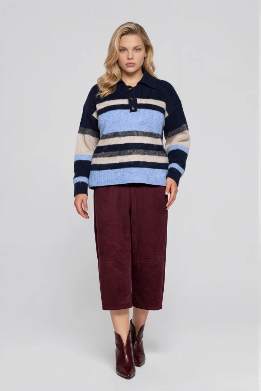 Pants Suede with a Belt