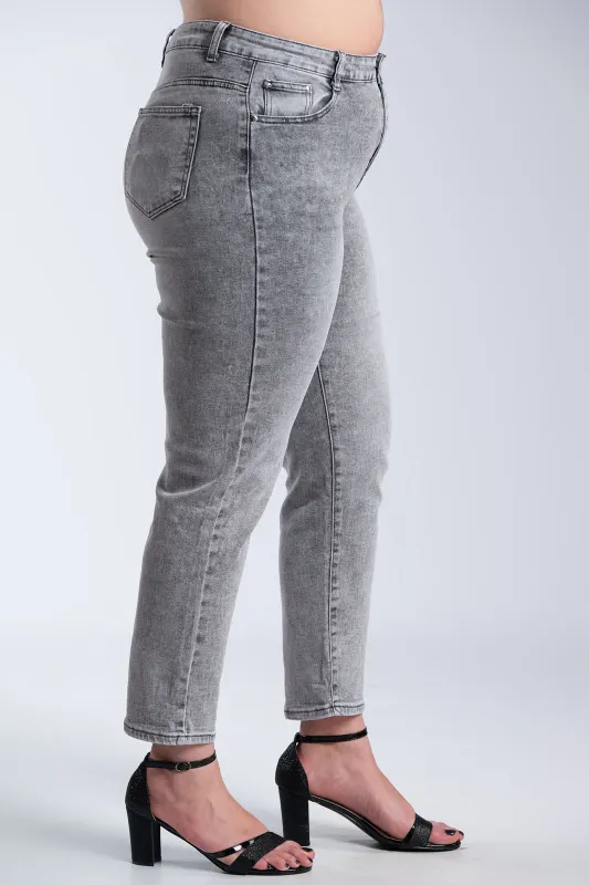 Παντελόνι Τζιν Δερματίνη Ζώνη