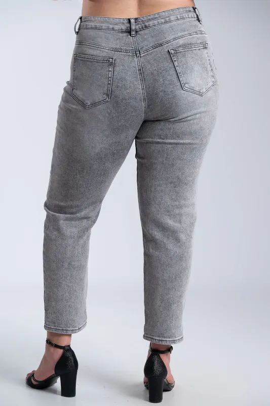 Παντελόνι Τζιν Δερματίνη Ζώνη