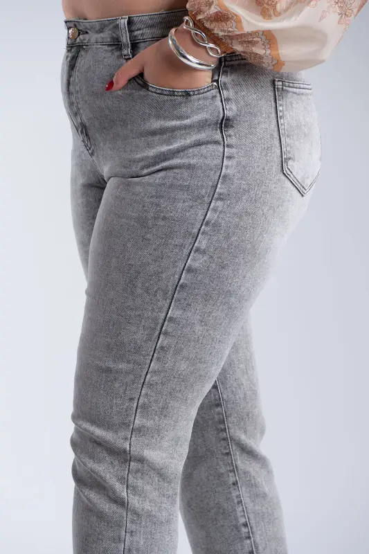 Παντελόνι Τζιν Δερματίνη Ζώνη