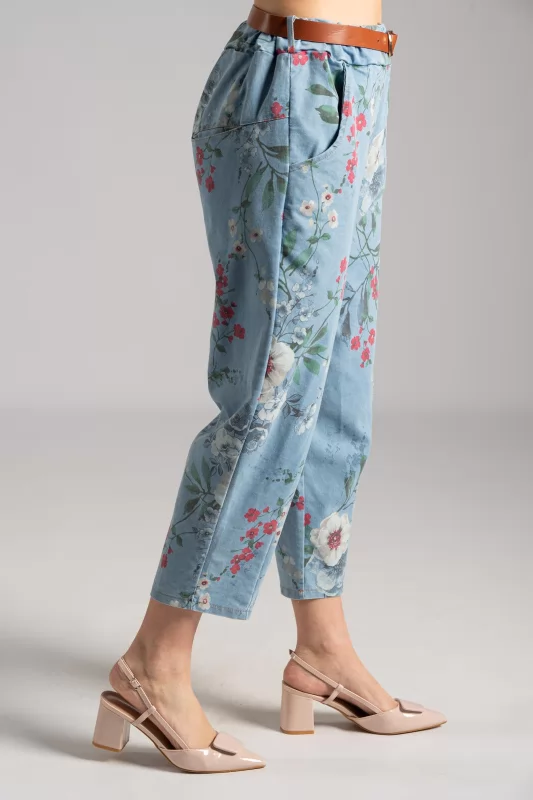 Pants Jeans Baggy Floral 