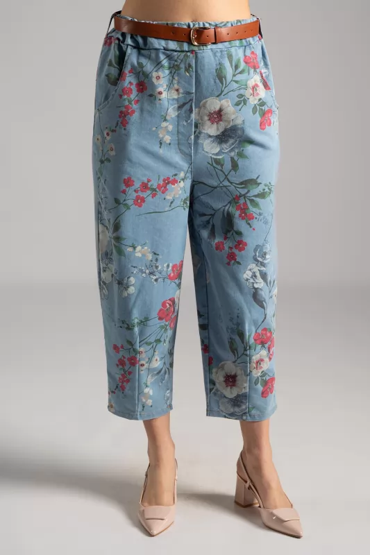 Παντελόνι Τζιν Baggy Floral