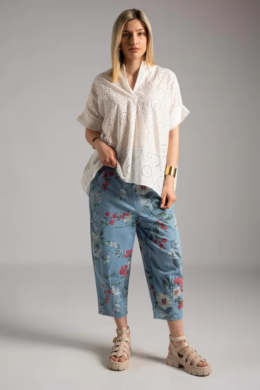 Pants Jeans Baggy Floral 