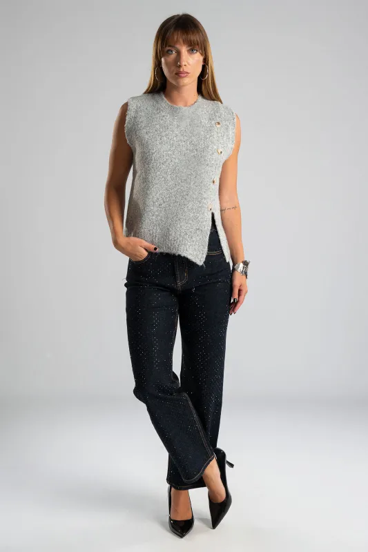 Jeans Trousers Strass