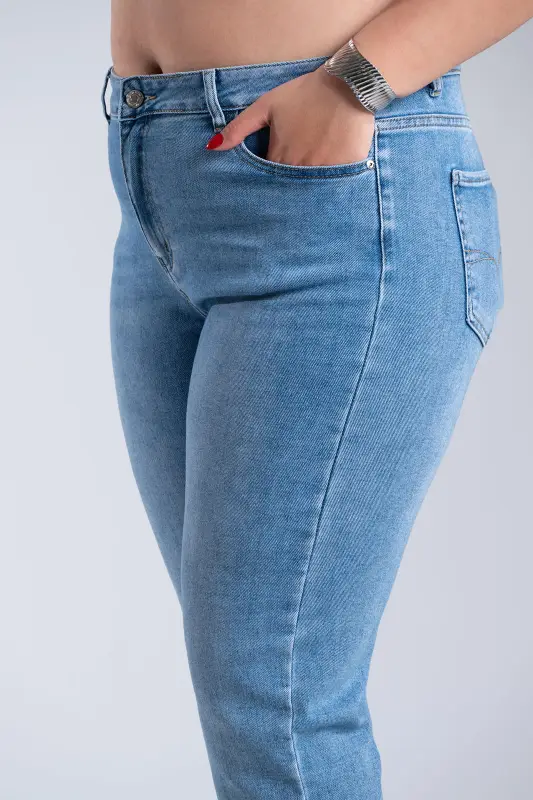 Tapered Fit Denim Trousers