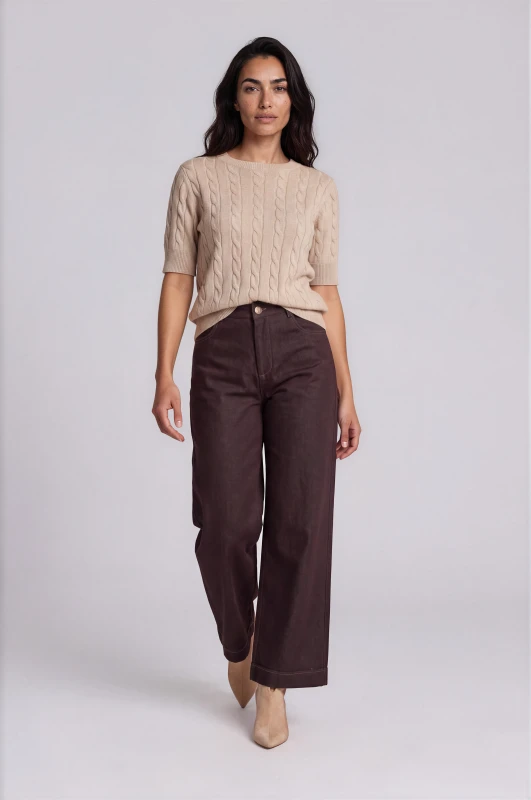 Pants Denim Wide-Leg 