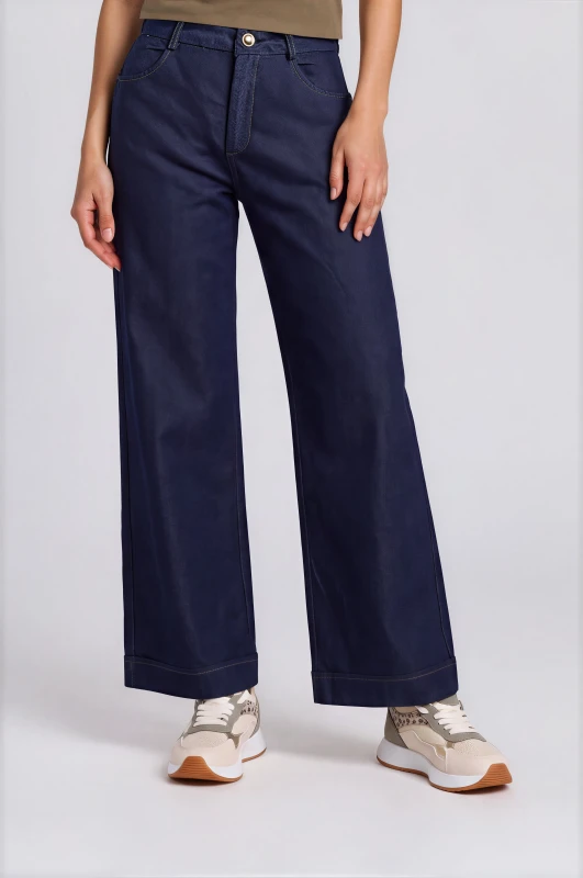 Pants Denim Wide-Leg 
