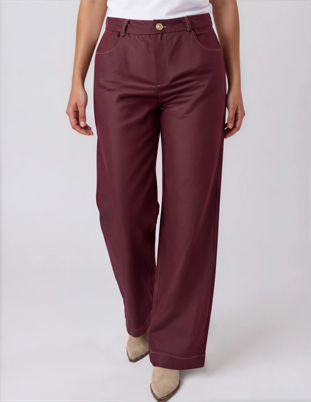 Pants Denim Wide-Leg 