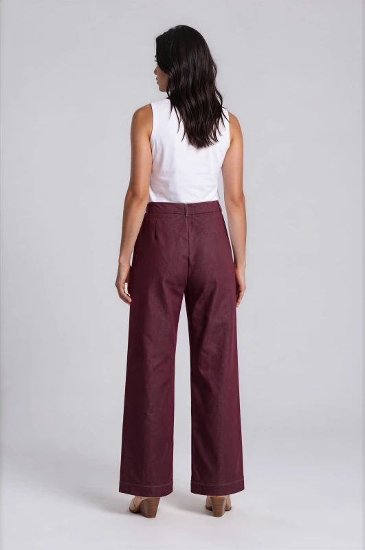 Pants Denim Wide-Leg 