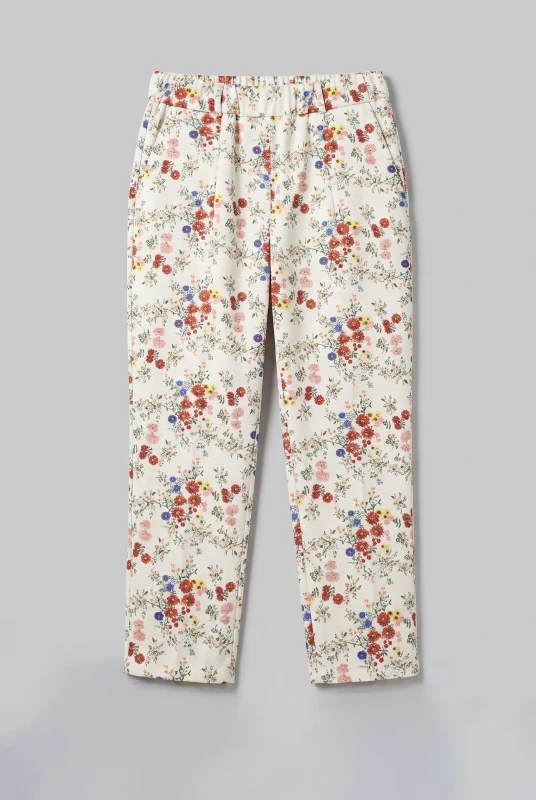 Παντελόνι Βαμβακερό Floral Λάστιχο