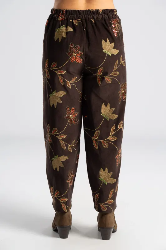 Παντελόνι Βαμβακερό Κοτλέ Floral