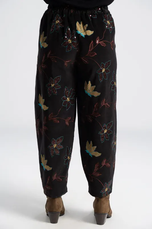 Παντελόνι Βαμβακερό Κοτλέ Floral