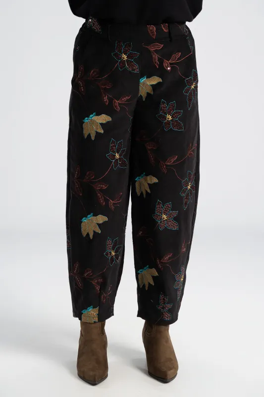 Παντελόνι Βαμβακερό Κοτλέ Floral