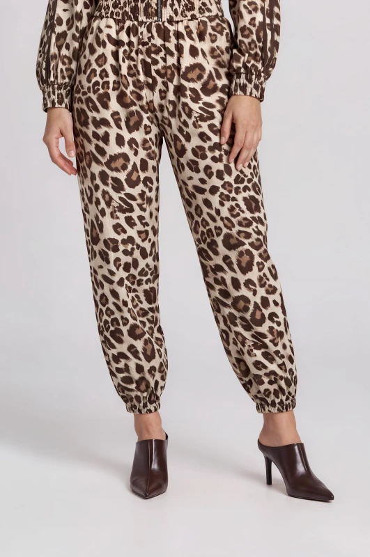 Pants Cotton With Elastic Hem