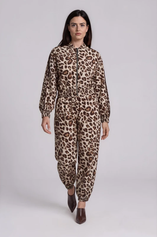 Pants Cotton With Elastic Hem