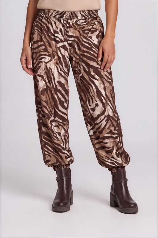 Pants Cotton With Elastic Hem