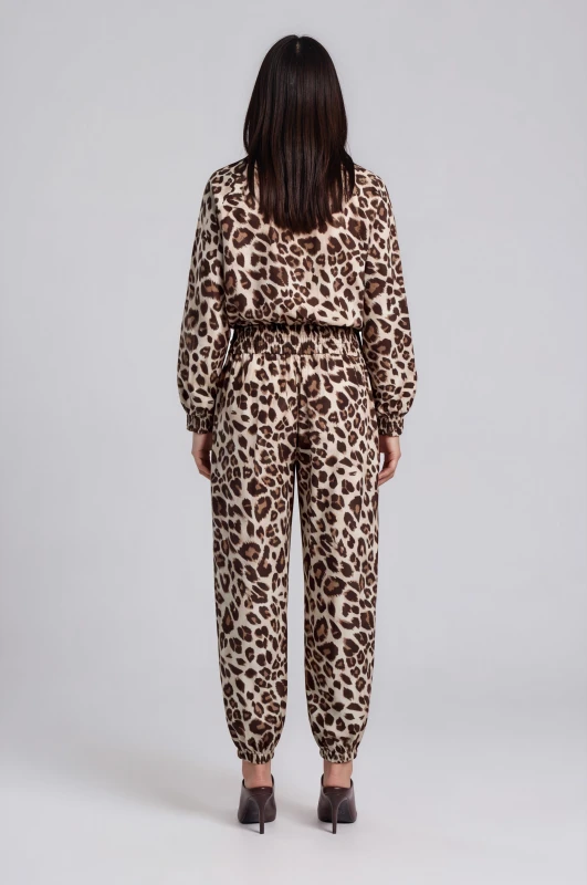 Pants Cotton With Elastic Hem
