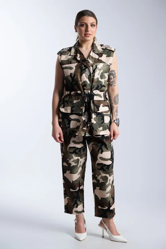 Παντελόνι Βαμβακερό Military Ζώνη