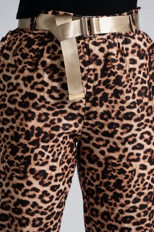 Pants Ruffles Animal Pattern