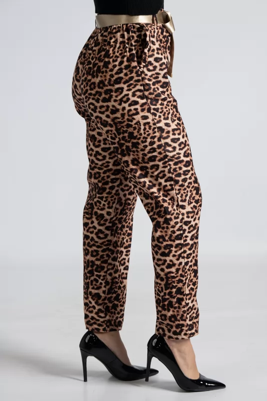 Pants Ruffles Animal Pattern